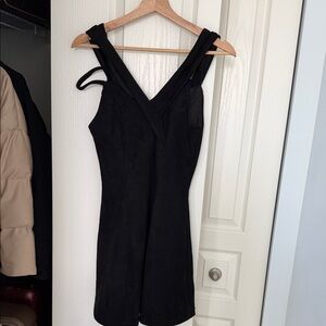 AKIRA Black V-Neck Mini Dress
